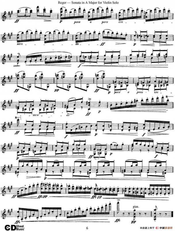 Sonata in A Major for Solo Violin Op.42 No.2