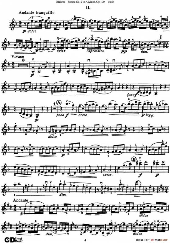 Violin Sonata No.2 in A Major Op.100