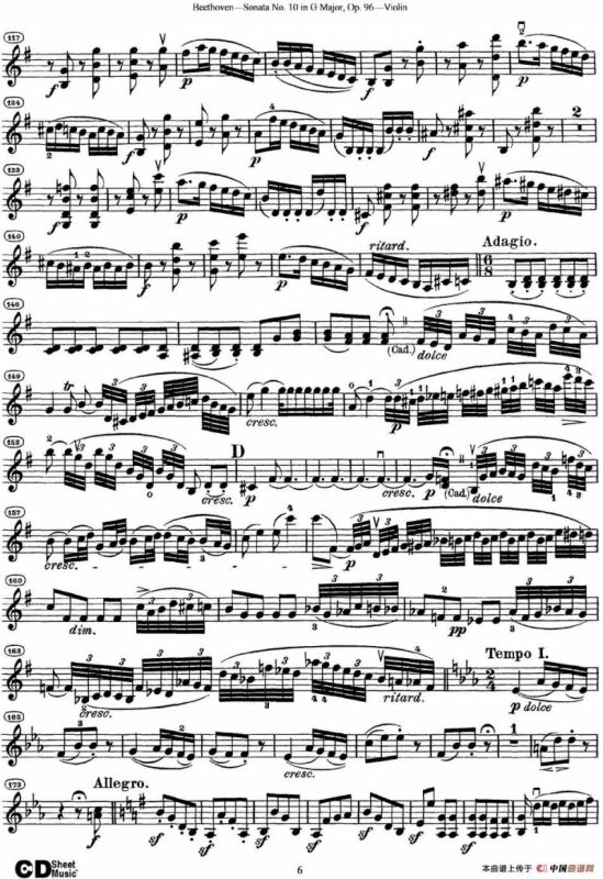 Violin Sonata No.10 in G Major Op.96