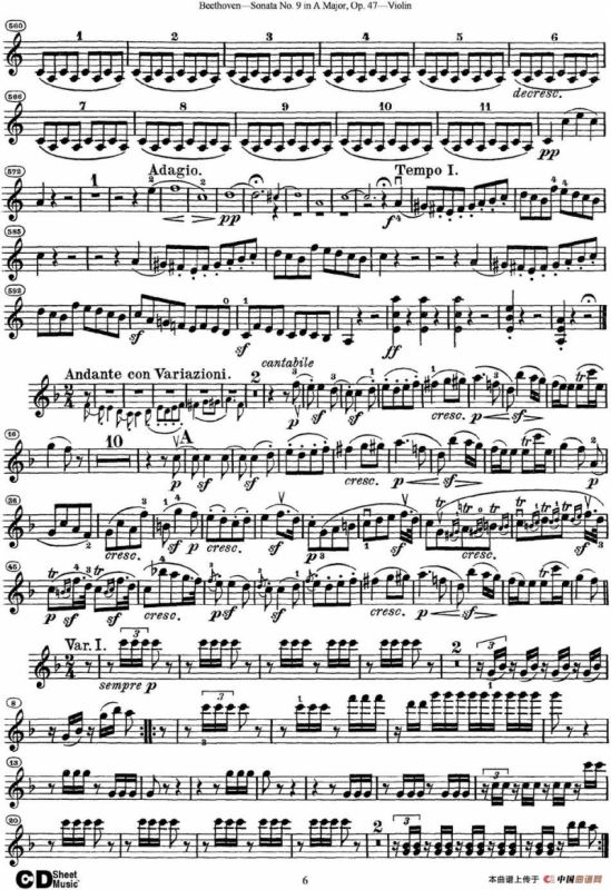 Violin Sonata No.9 in A Major Op.47