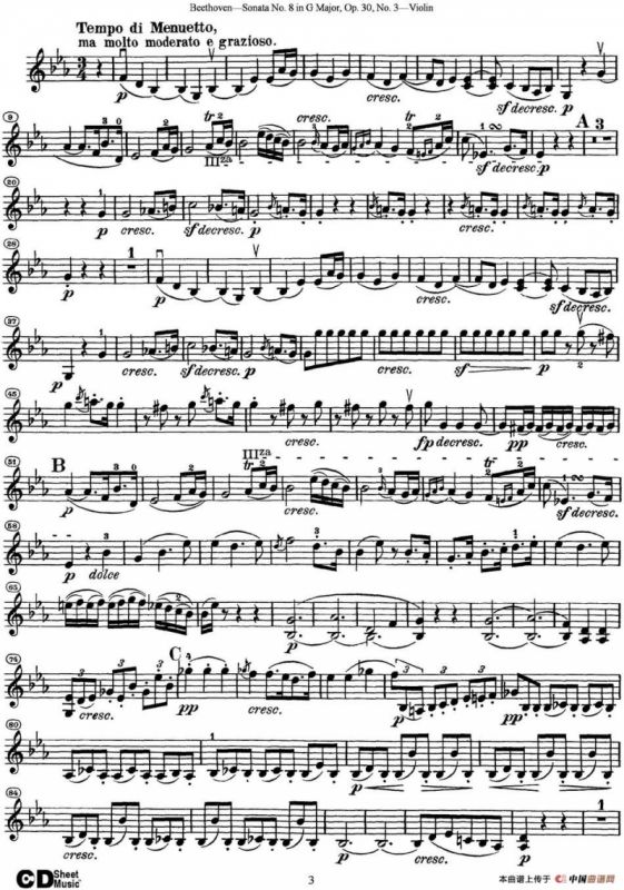 Violin Sonata No.8 in G Major Op.30 No.3