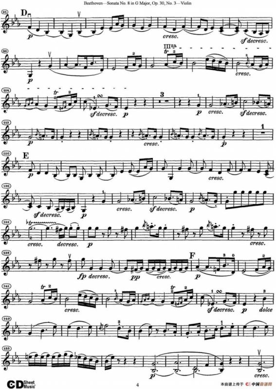 Violin Sonata No.8 in G Major Op.30 No.3