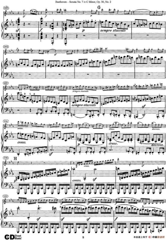 Violin Sonata No.7 in C Minor Op.30 No.2（小提琴+钢琴伴奏）
