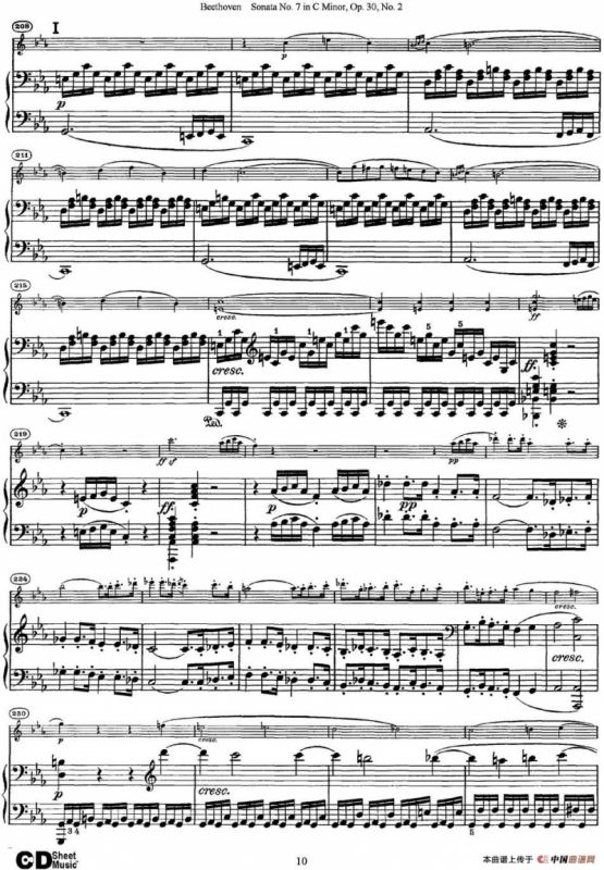 Violin Sonata No.7 in C Minor Op.30 No.2（小提琴+钢琴伴奏）