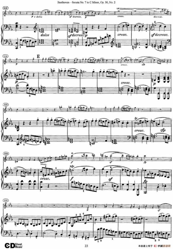 Violin Sonata No.7 in C Minor Op.30 No.2（小提琴+钢琴伴奏）