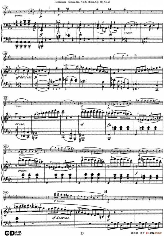 Violin Sonata No.7 in C Minor Op.30 No.2（小提琴+钢琴伴奏）