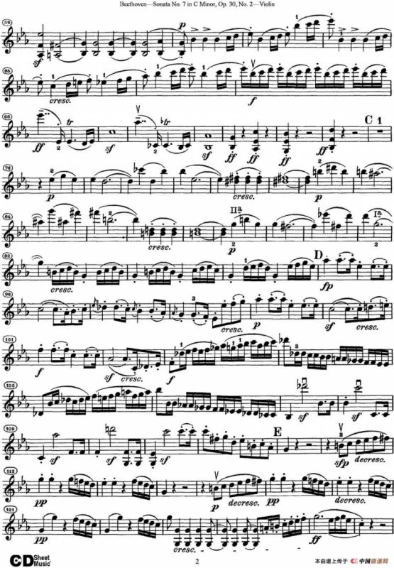 Violin Sonata No.7 in C Minor Op.30 No.2