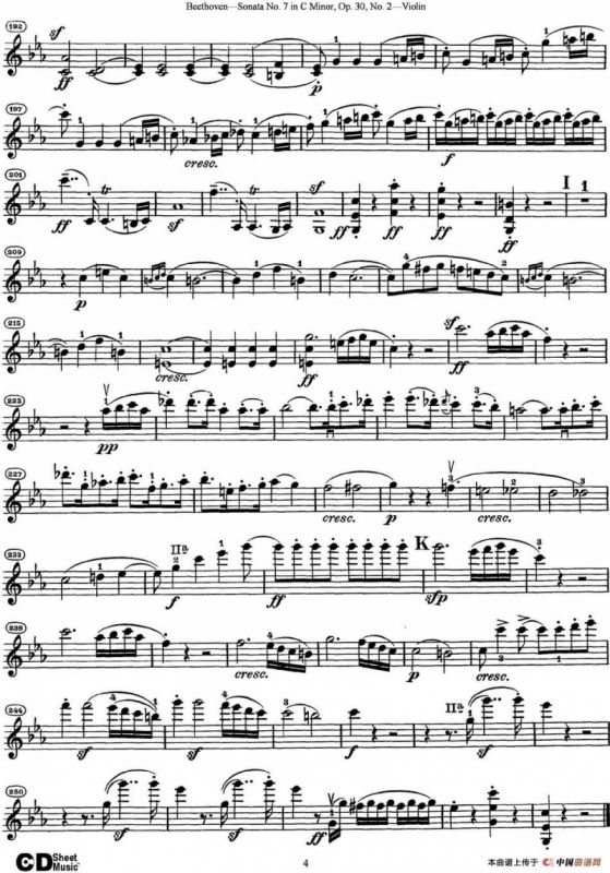 Violin Sonata No.7 in C Minor Op.30 No.2