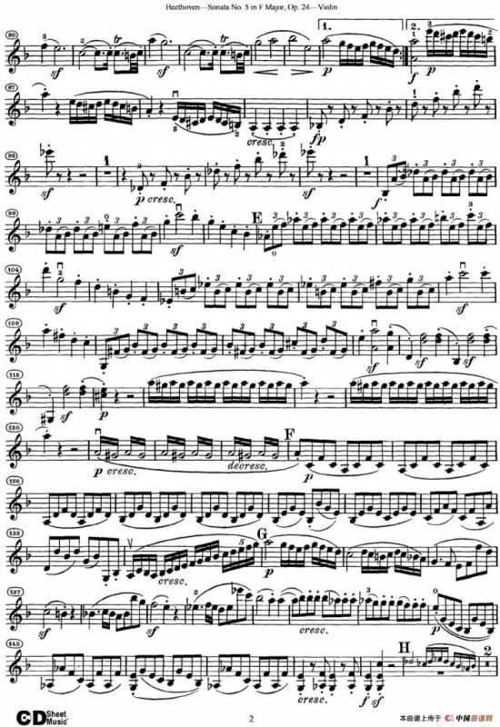 Violin Sonata No.5 in F Major Op.24