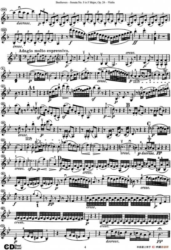 Violin Sonata No.5 in F Major Op.24
