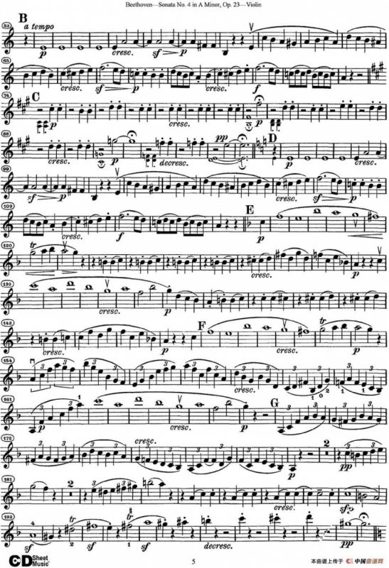 Violin Sonata No.4 in A Minor Op.23