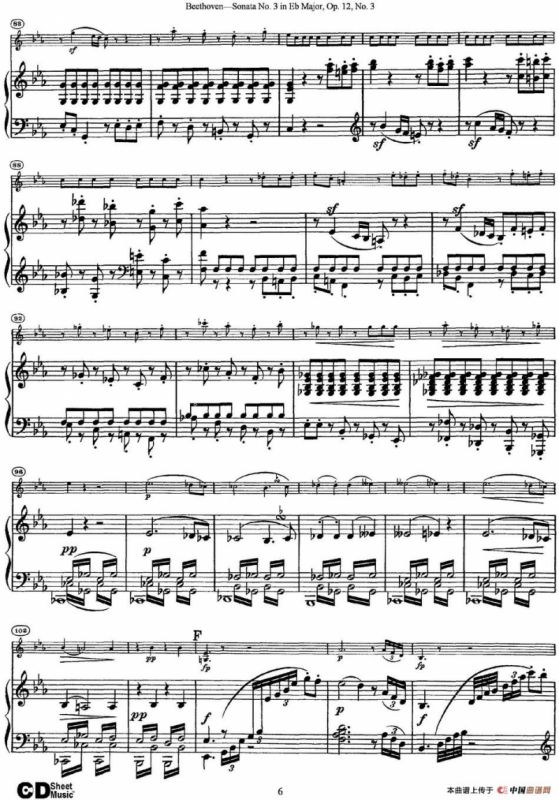 Violin Sonata No.3 in Eb Major Op.12 No.3（小提琴+钢琴伴奏）