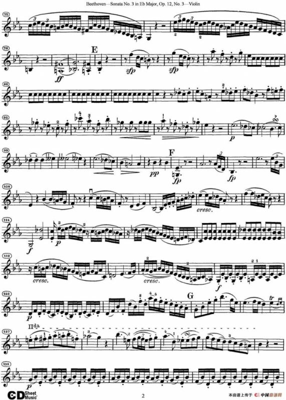Violin Sonata No.3 in Eb Major Op.12 No.3
