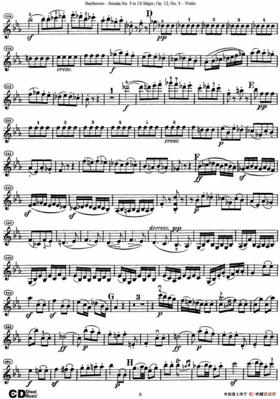 Violin Sonata No.3 in Eb Major Op.12 No.3