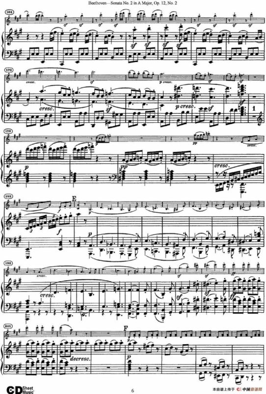 Violin Sonata No.2 in A Major Op.12 No.2（小提琴+钢琴伴奏）