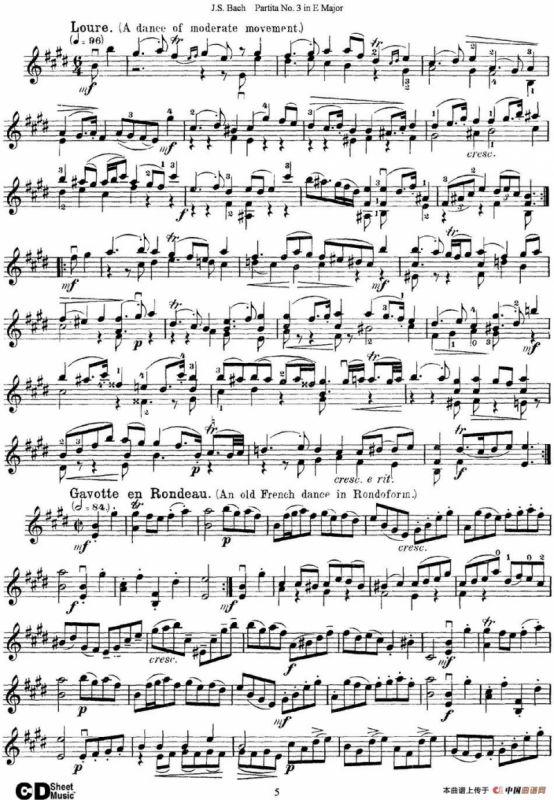 6 Violin Sonatas and Partitas 6.Partita No.3 in E Major