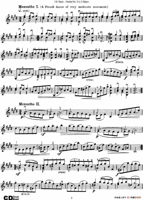 6 Violin Sonatas and Partitas 6.Partita No.3 in E Major