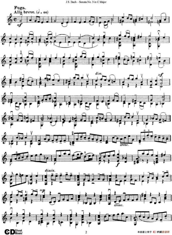 6 Violin Sonatas and Partitas 5.Sonata No.3 in C Major