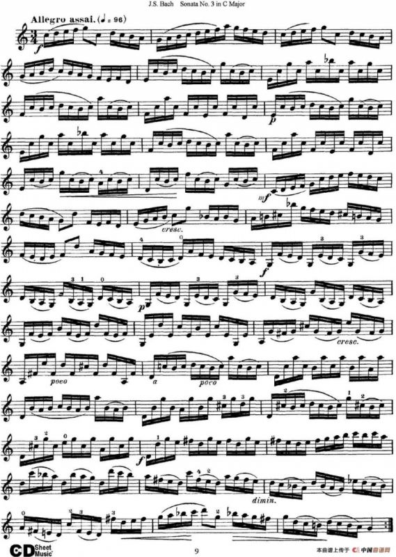 6 Violin Sonatas and Partitas 5.Sonata No.3 in C Major