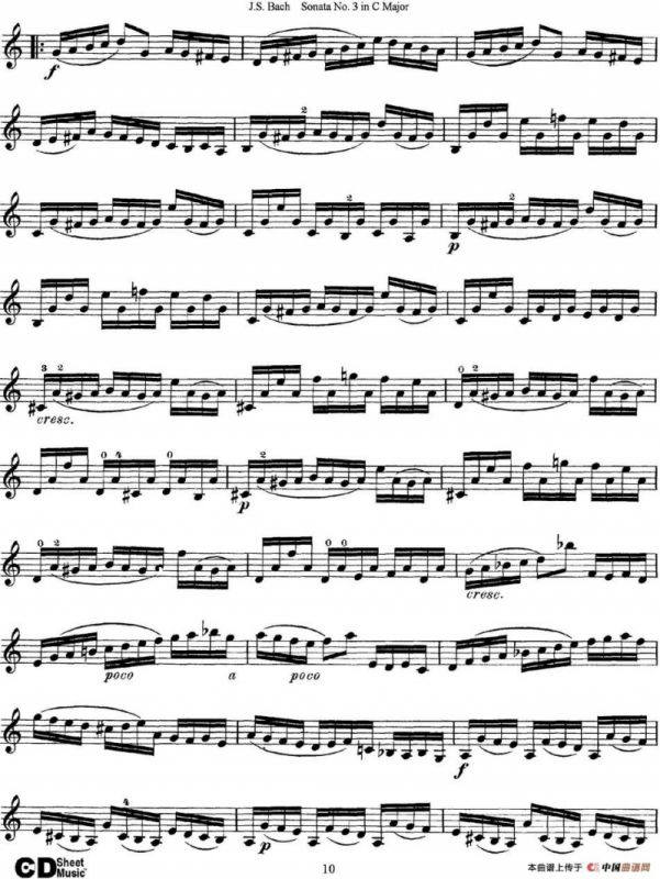 6 Violin Sonatas and Partitas 5.Sonata No.3 in C Major