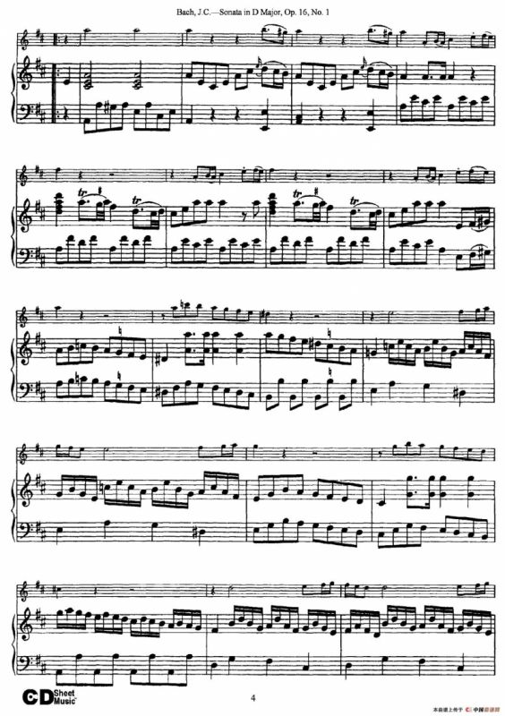 Sonata in D Major,Op.16 No.1（小提琴+钢琴伴奏）