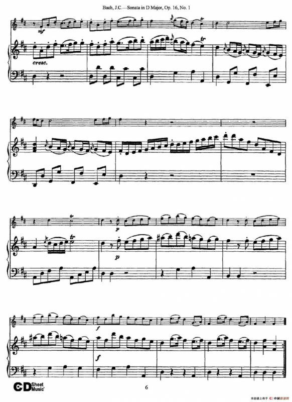 Sonata in D Major,Op.16 No.1（小提琴+钢琴伴奏）