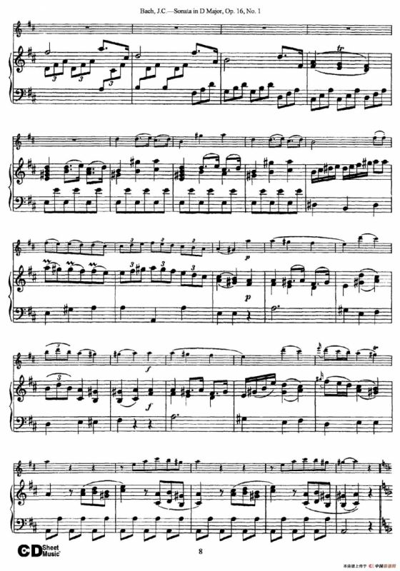 Sonata in D Major,Op.16 No.1（小提琴+钢琴伴奏）