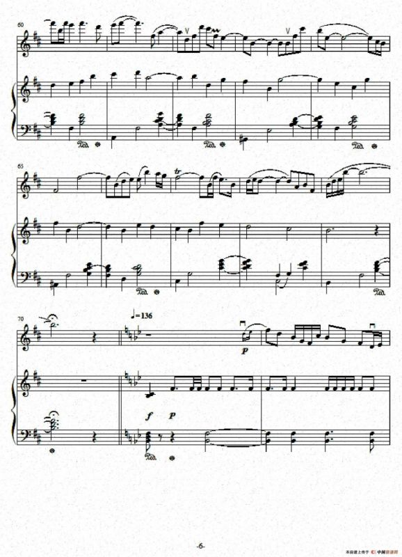 欢（小提琴+钢琴伴奏）