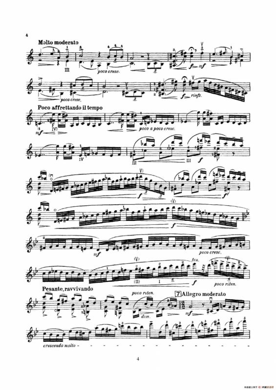 Concerto in D Minor Op.47（小提琴分谱）