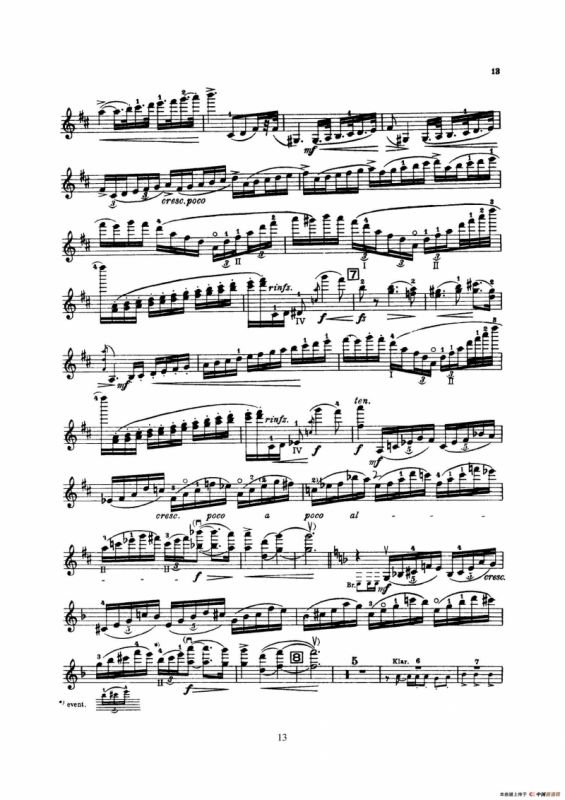 Concerto in D Minor Op.47（小提琴分谱）