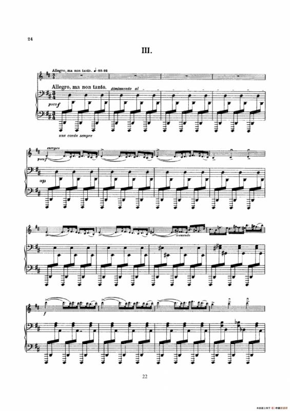 Concerto in D Minor Op.47（小提琴+钢琴伴奏）