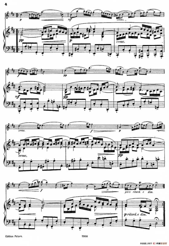 Arie（J.S.Bach.作曲版）（小提琴+钢琴伴奏）