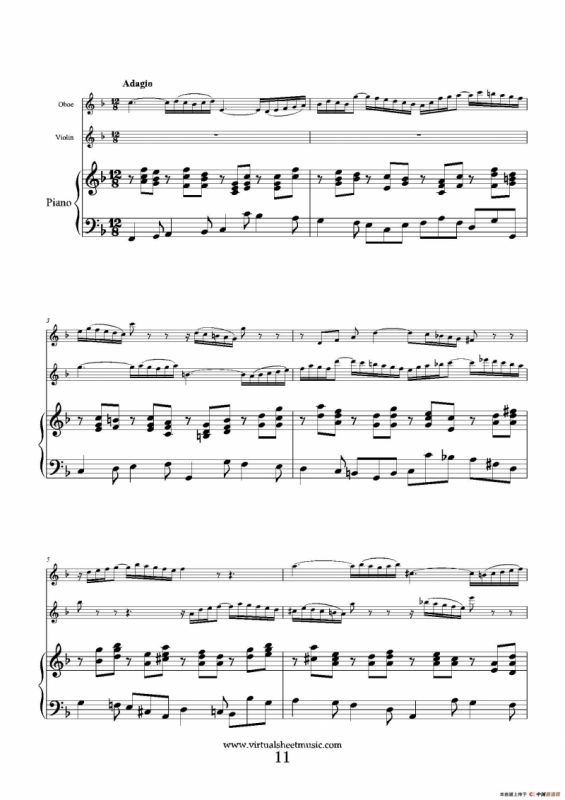 Concerto in D minor（双簧管+小提琴+钢琴伴奏）