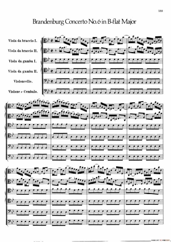 Brandenburg Concerto No.6 in B-flat Major（勃兰登堡协奏曲第六号）