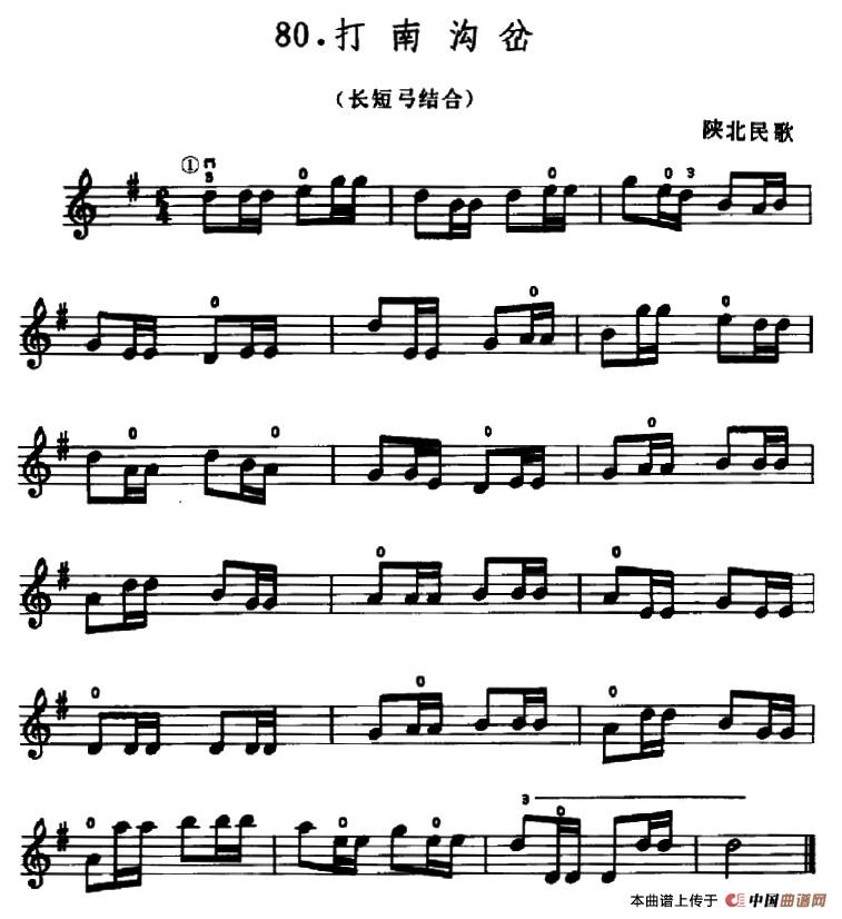 学琴之路练习曲80、打南沟岔