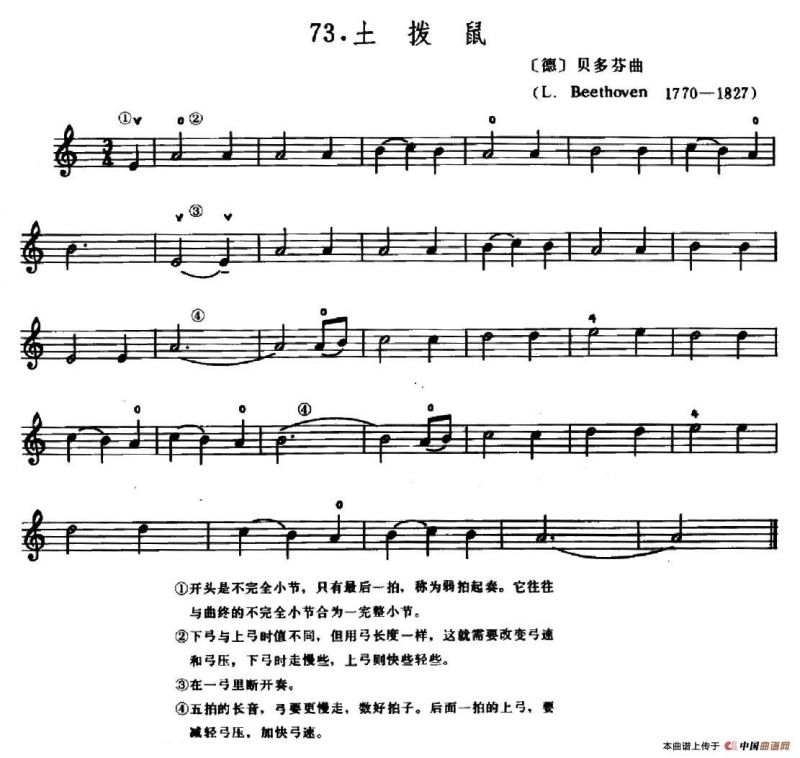 学琴之路练习曲73、土拨鼠