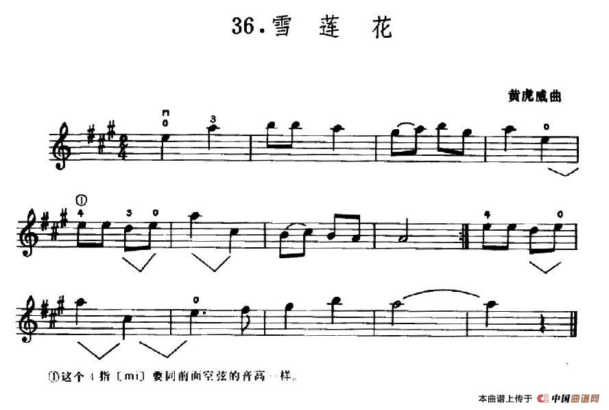 学琴之路练习曲36、雪莲花