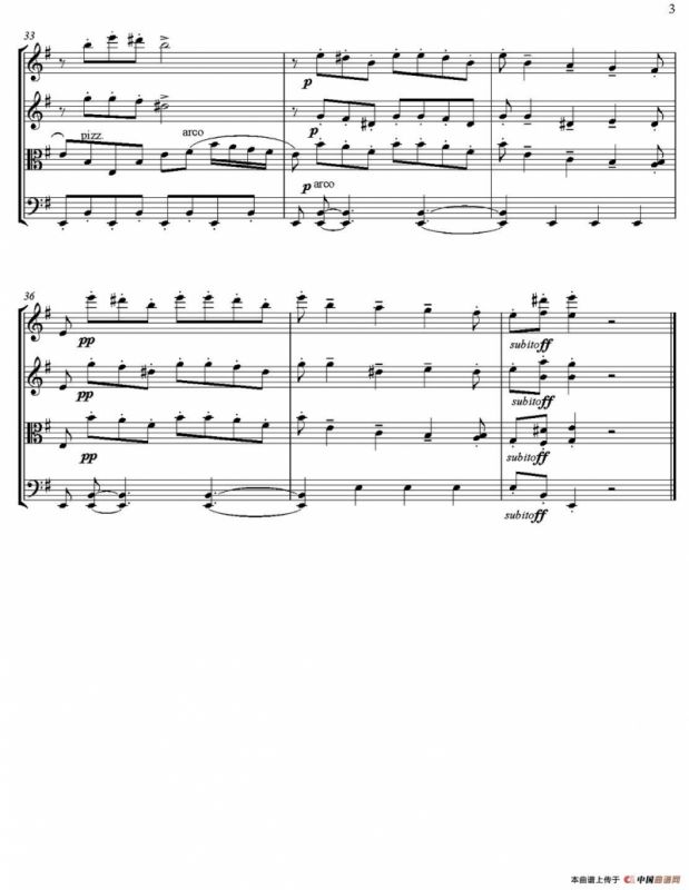 Dance of the Little Swans（四只小天鹅）（弦乐四重奏）