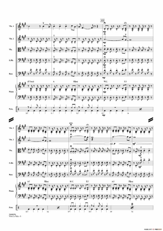 VIVA LA VIDA（总谱）