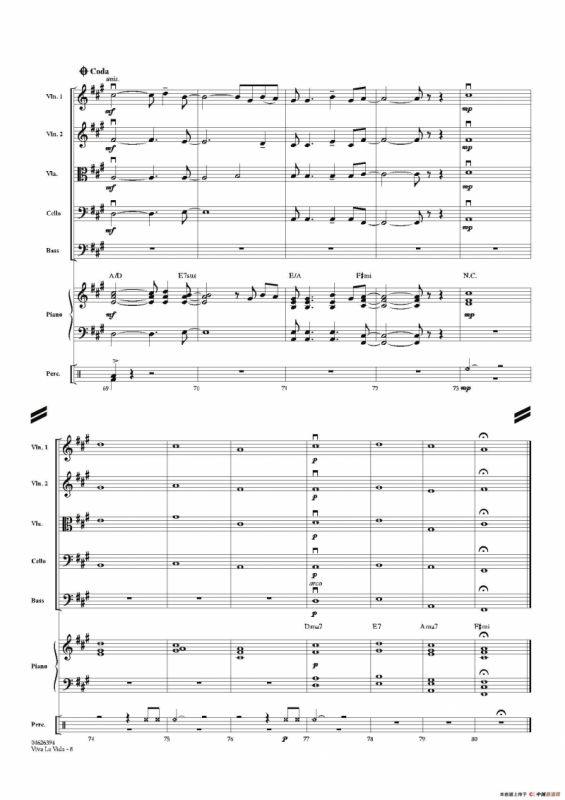 VIVA LA VIDA（总谱）