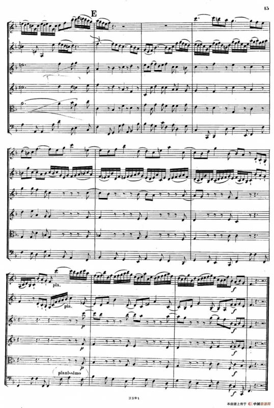 CONCERTO A DUE VIOLINI.（巴赫D小调二重协奏曲总谱）