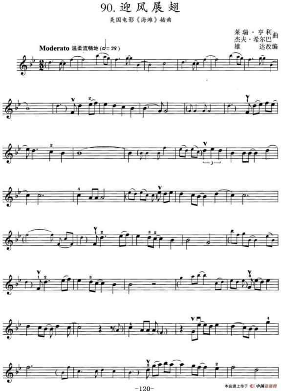 迎风展翅（美国电影《海滩》插曲）