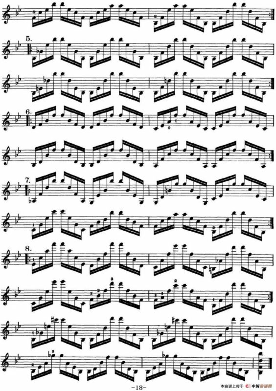 史拉迪克小提琴技术练习 第3册（XIII）