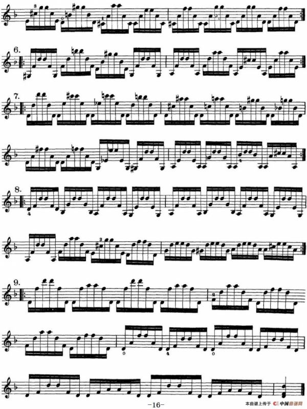 史拉迪克小提琴技术练习 第3册（Ⅻ）