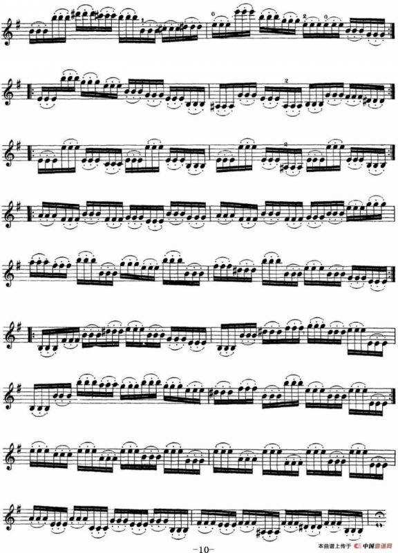 史拉迪克小提琴技术练习 第3册（Ⅸ）