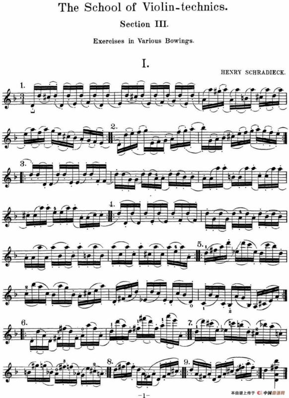 史拉迪克小提琴技术练习 第3册（Ⅰ）