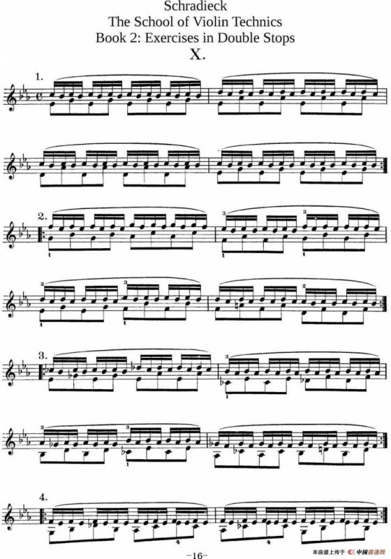 史拉迪克小提琴技术练习 第2册（Ⅹ）