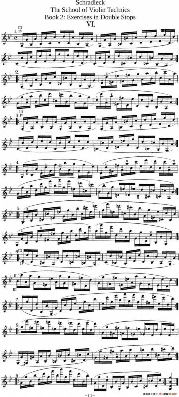 史拉迪克小提琴技术练习 第2册（Ⅵ）
