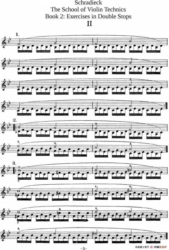 史拉迪克小提琴技术练习 第2册（Ⅱ）