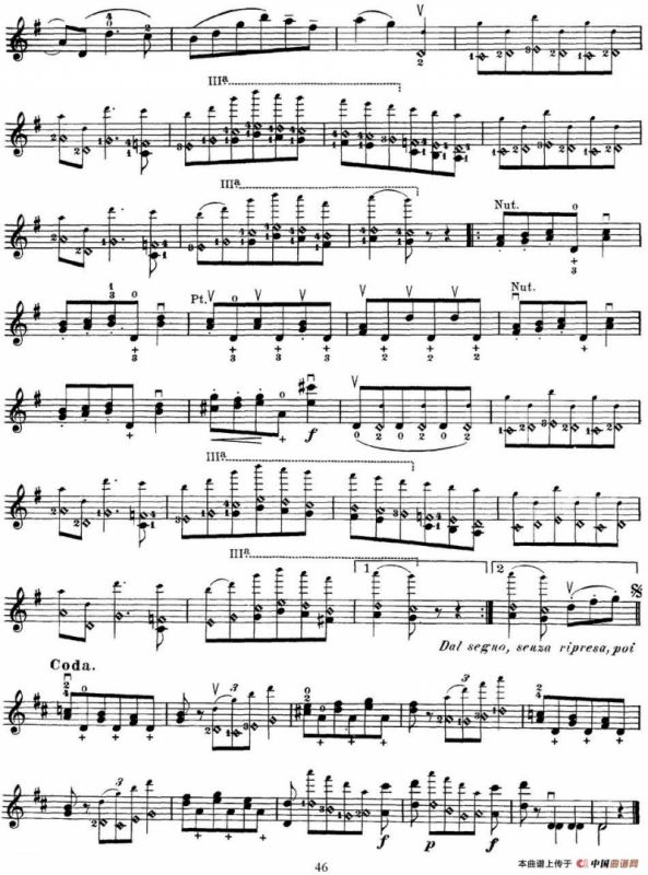 马扎斯小提琴练习曲 Op.36 第二册 华丽练习曲（57）